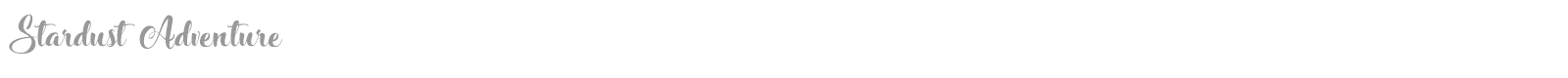 Stardust Adventure font preview